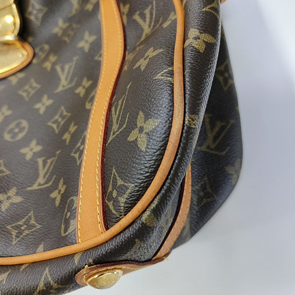 STRESA Monogram Coated Canvas Brown