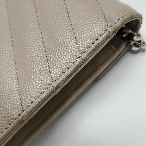 MONOGRAM Chevron Calfskin Pink