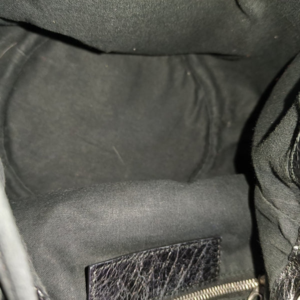 Pompon Bag Calfskin Black