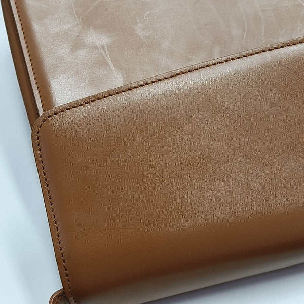 Calfskin Shoulder Bag Brown