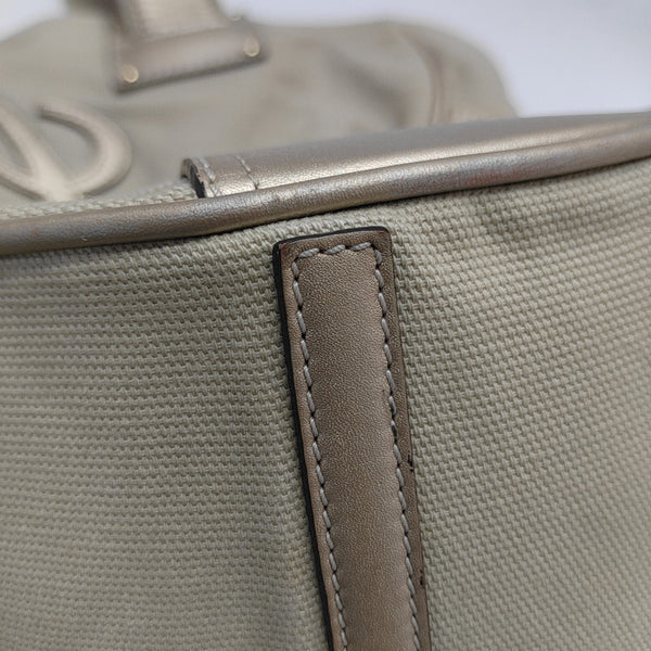 Canvas Top Handle Bag Beige