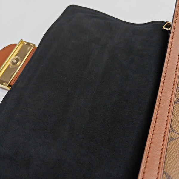 DAUPHINE MM Monogram Coated Canvas Brown
