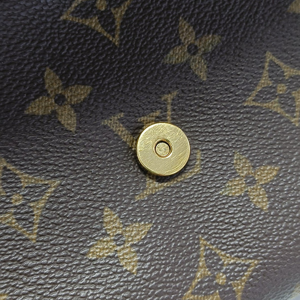 TWIN GM Monogram Coated Canvas Brown