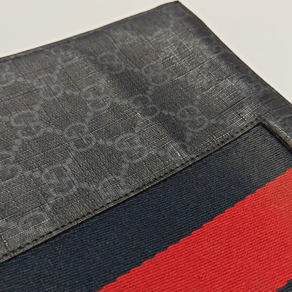 GG Supreme Monogram Coated Canvas Gray