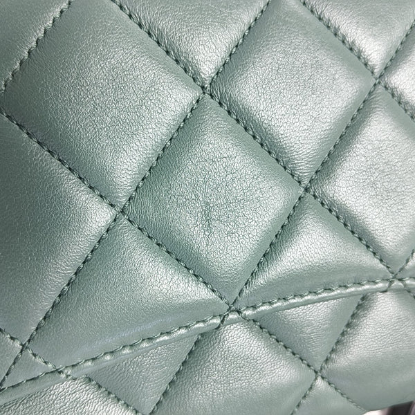 TRENDY CC Quilted Lambskin Green