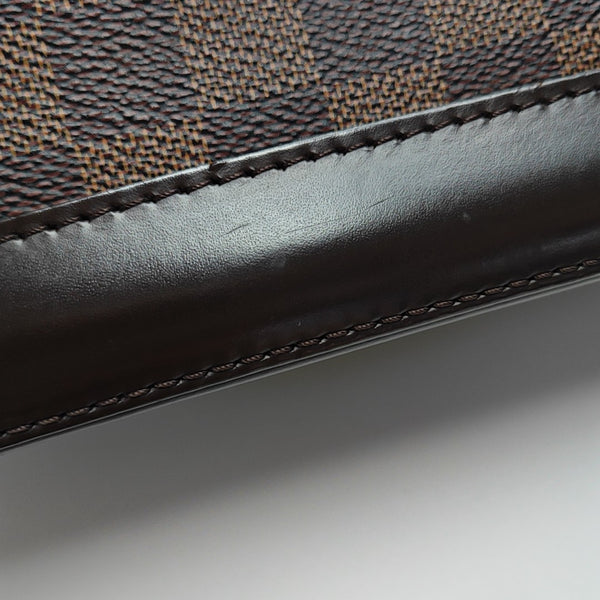 ALMA BB Damier Ebene Coated Canvas Brown