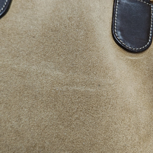 Suede Tote Bag Brown