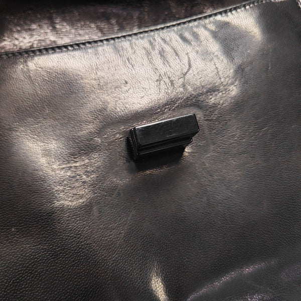Calfskin Shoulder Bag Black