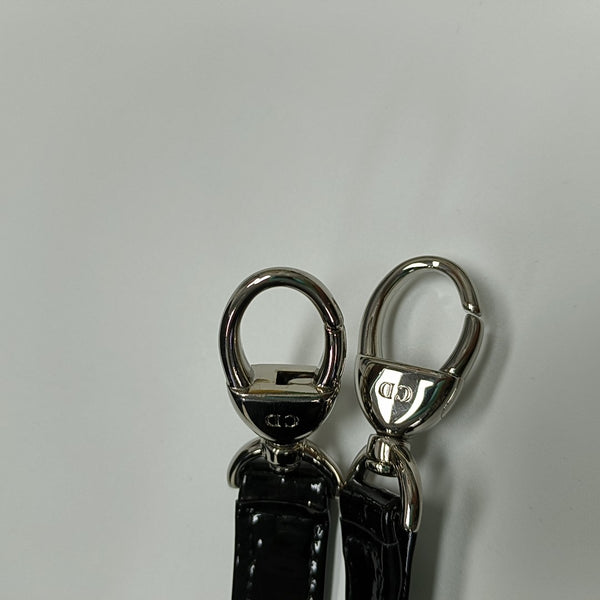 Lady Dior Medium Cannage Patent Leather Black