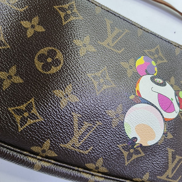 ACCESSOIRES GM Monogram Coated Canvas Brown