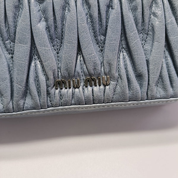 Matelassé Mini Lambskin Blue