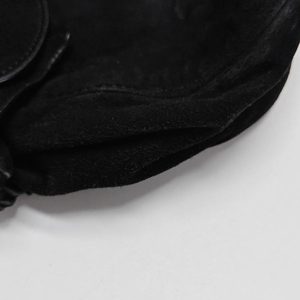 Suede Shoulder Bag Black