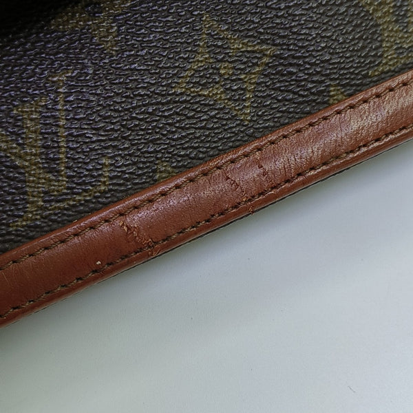 DAME Monogram Coated Canvas Brown