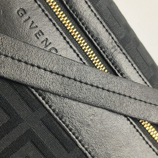 Canvas Top Handle Bag Black