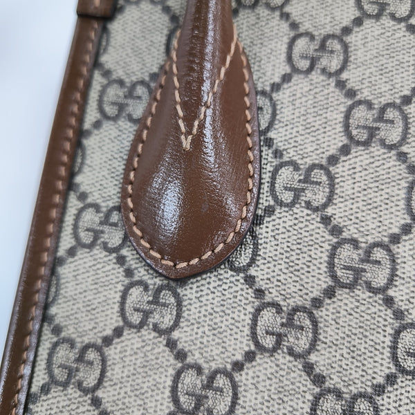 Retro Mini Monogram Coated Canvas Beige