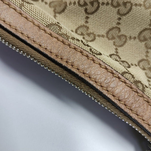 Monogram Canvas Shoulder Bag Beige