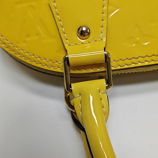 ALMA BB Monogram Patent Leather Yellow