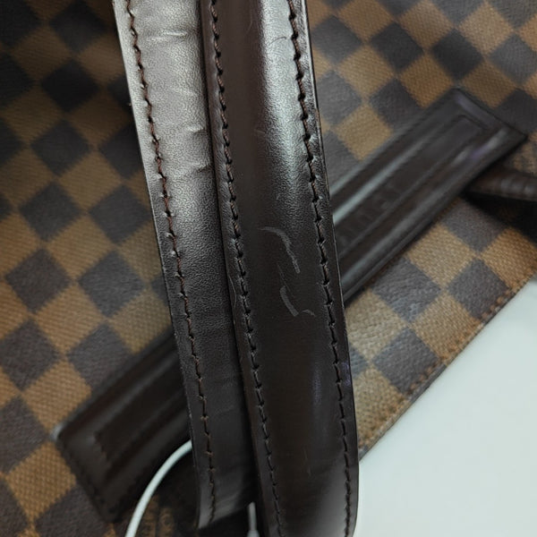 PARIOLI PM Damier Ebene Coated Canvas Brown