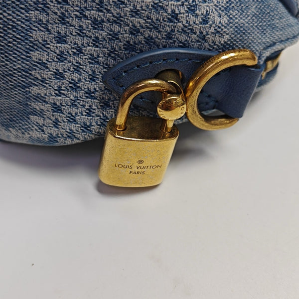 SPEEDY 18 Damier Canvas Blue