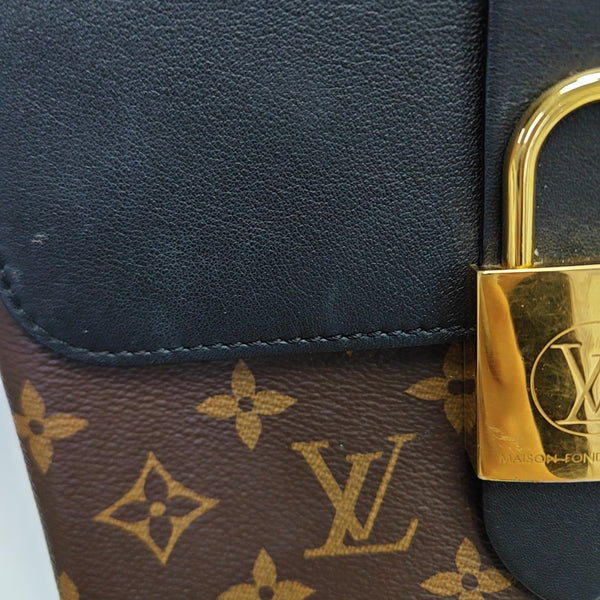 LOCKY BB Monogram Coated Canvas Brown