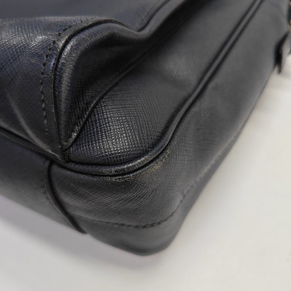 Calfskin Top Handle Bag Blue