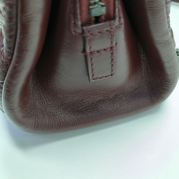 Quilted Calfskin Tote Bag Red