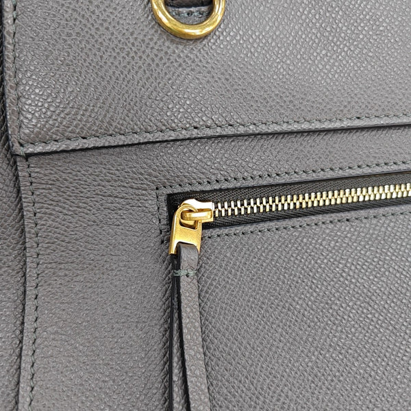 BELT Mini Calfskin Gray