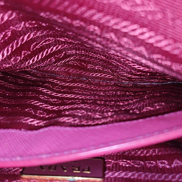 Galleria Small Saffiano Calfskin Red