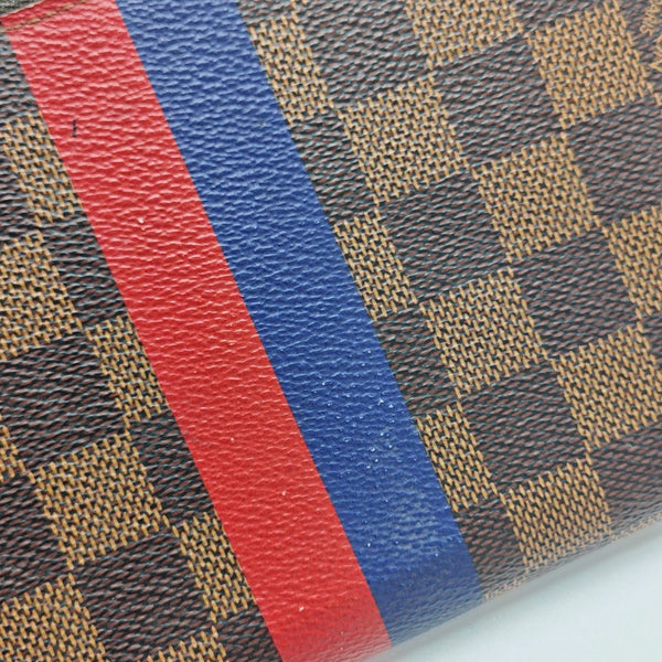 Damier Ebene Coated Canvas Wallet Brown