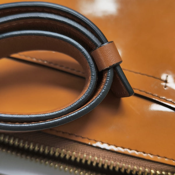 Roy Patent Leather Brown