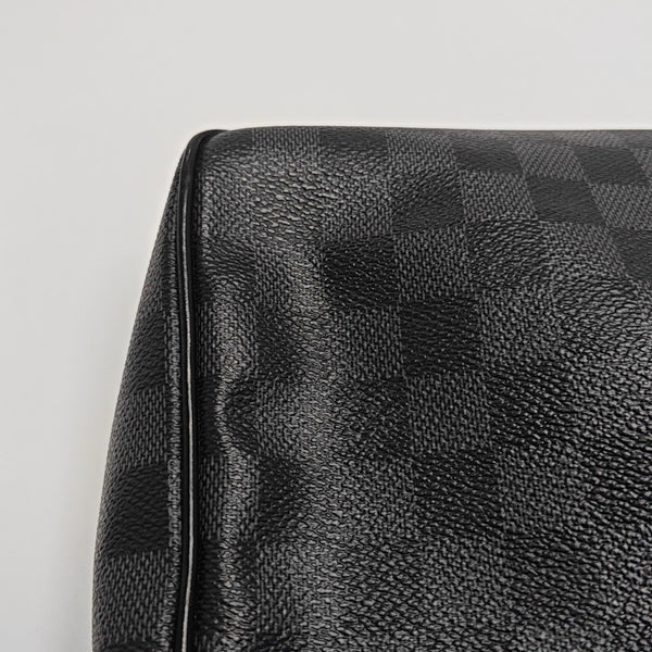 DISTRICT PM Damier Graphite Coated Canvas Gray