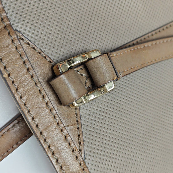 Calfskin Top Handle Bag Gray
