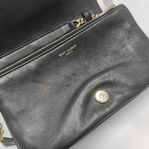 ANGIE Quilted Lambskin Black