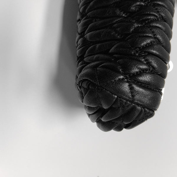 Miu Belle Quilted Lambskin Black