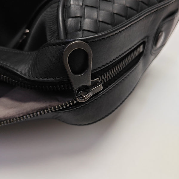 Fabric Top Handle Bag Black
