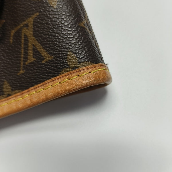 NEVERFULL MM Monogram Coated Canvas Brown