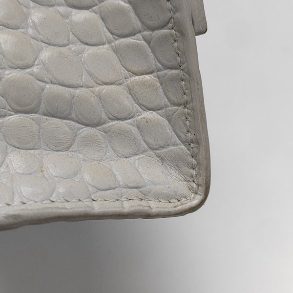 Hourglass S Calfskin White