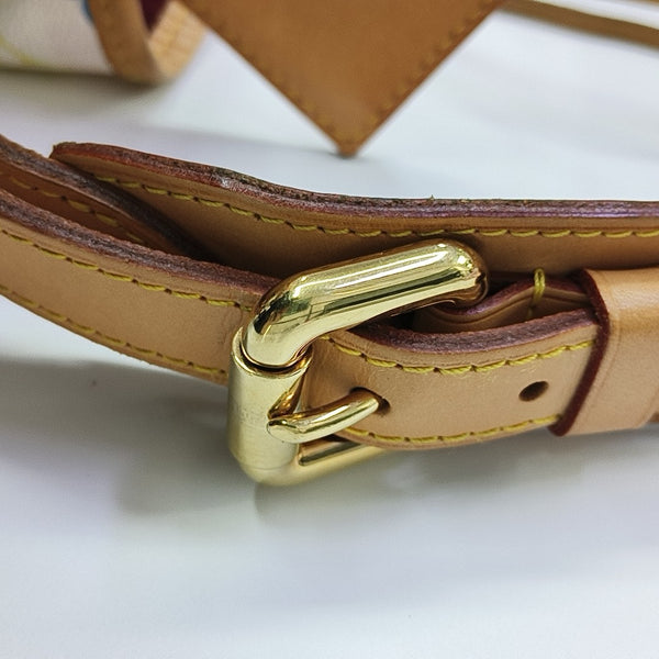 LV × TM NÉONOÉ MM Monogram Coated Canvas White