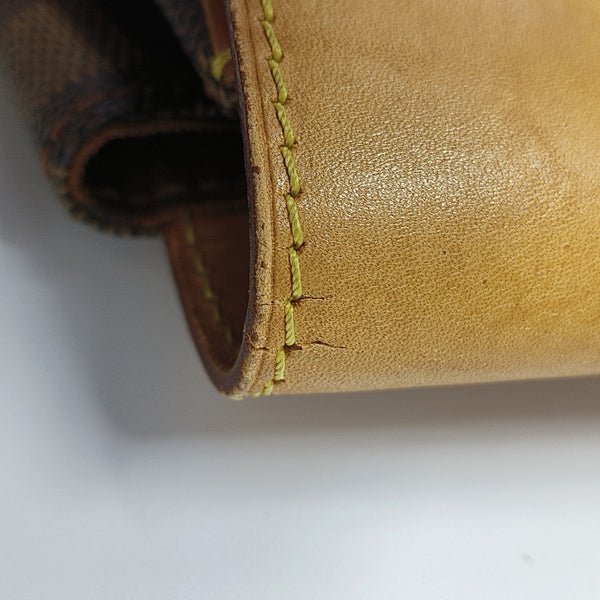 SOHO Damier Ebene Coated Canvas Brown