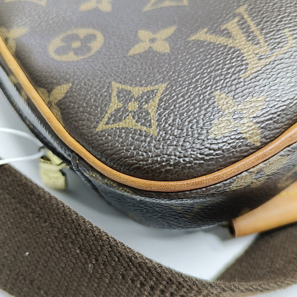 GANGE Monogram Coated Canvas Brown