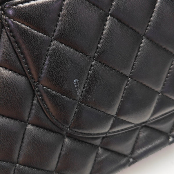 CLASSIC FLAP Medium Quilted Lambskin Black