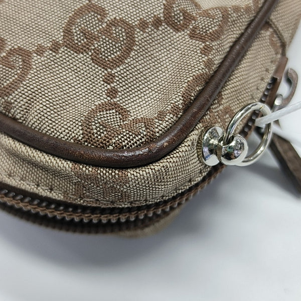 Monogram Canvas Clutch Beige
