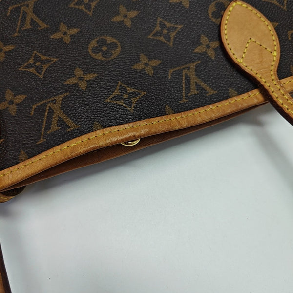 NEVERFULL MM Monogram Coated Canvas Brown