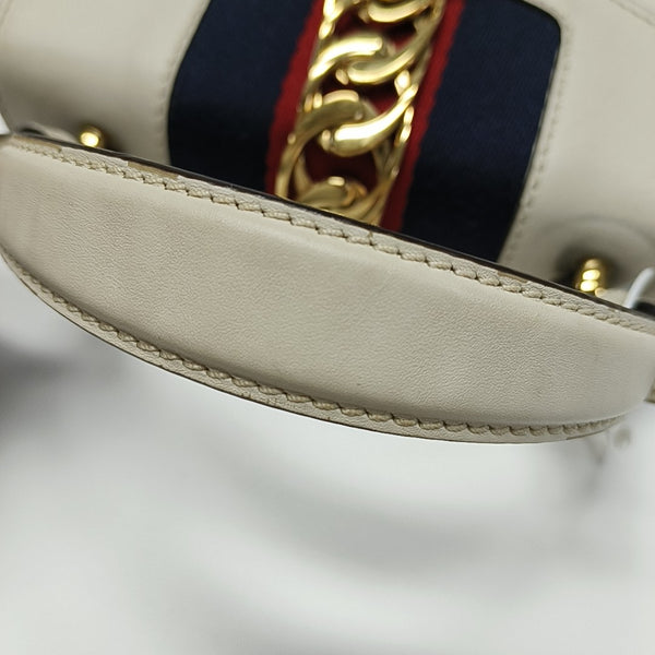Sylvie Mini Calfskin White