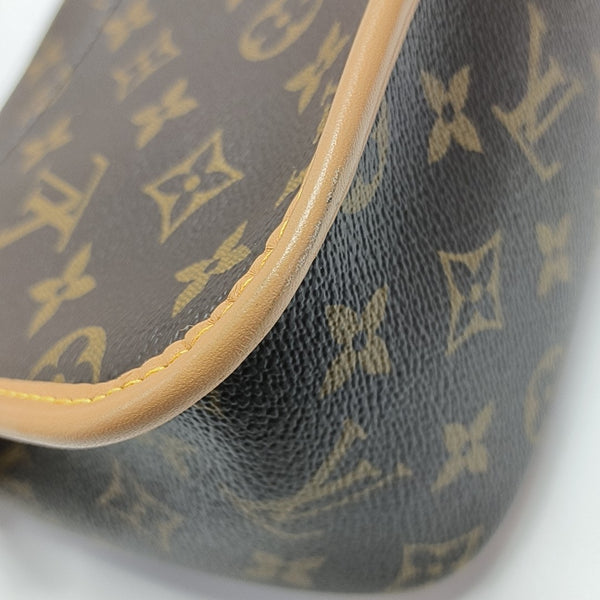 DIANE Monogram Coated Canvas Brown