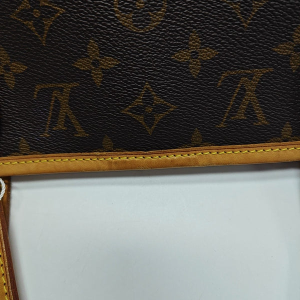NEVERFULL MM Monogram Coated Canvas Brown