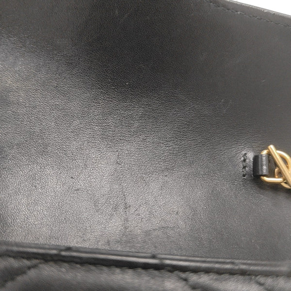 GG Marmont Mini Quilted Calfskin Black