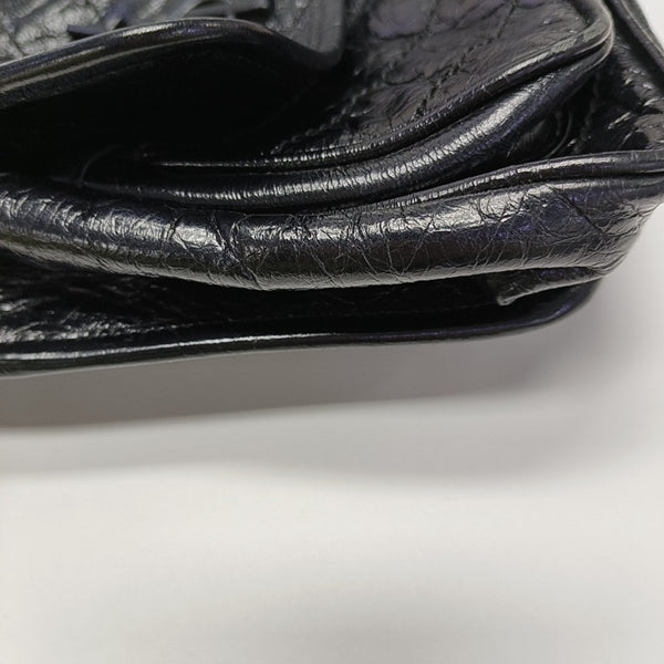 NIKI Small Chevron Calfskin Black