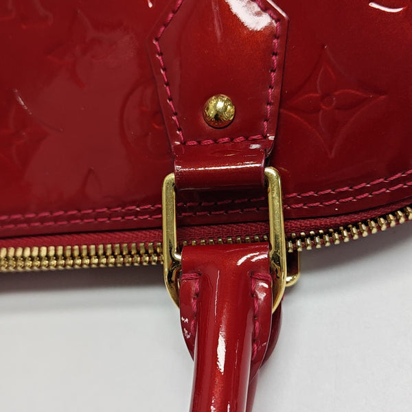 ALMA PM Monogram Patent Leather Red