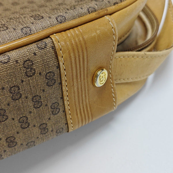 Monogram Coated Canvas Shoulder Bag Brown